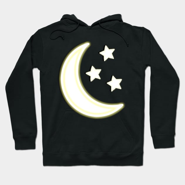 Moon and Stars Hoodie by hcohen2000